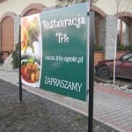 tablica reklamowa restauracji