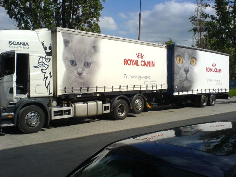 reklama na plandece tira - Royal Canin