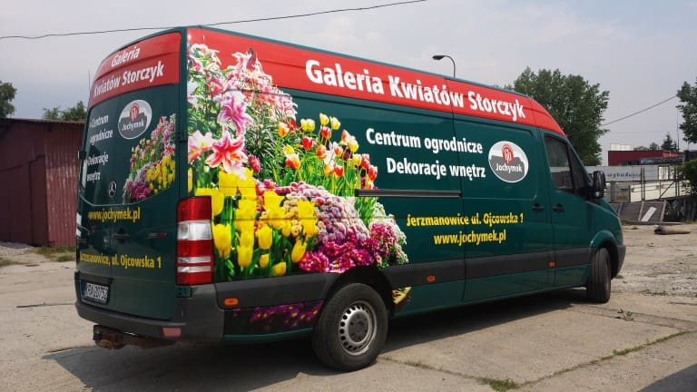 reklama na samochodzie jochymek