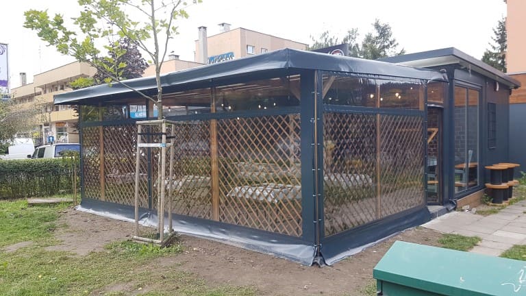 plandeka bezbarwna na ogródek maxtom